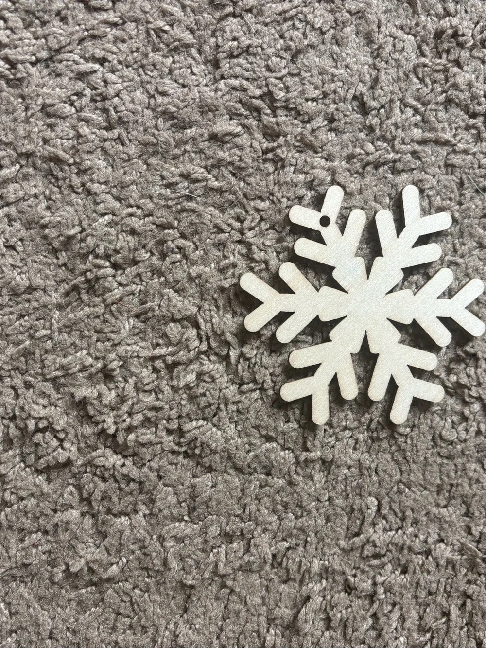 Green Snowflake Holiday Ornament - Decorative Accent